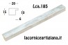 LCA.185 CORNICE 12X12 PIATTINA ARGENTO SPAZZOLATO CON VETRO