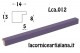 LCA.012 CORNICE 14,8X21 A5 PIATTINA VIOLA OPACO CON VETRO