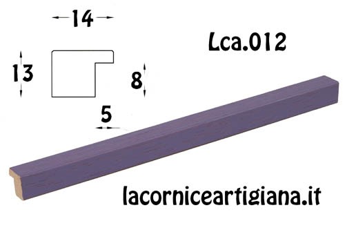 LCA.012 CORNICE 14,8X21 A5 PIATTINA VIOLA OPACO CON VETRO