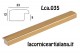 LCA.035 CORNICE 30X100 BOMBERINO ORO OPACO CON CRILEX
