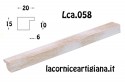 LCA.058 CORNICE 15X15 PIATTINA ORO SPAZZOLATO CON VETRO