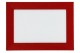 LCA.098 CORNICE 32X44 PR PIATTINA ROSSO OPACO CON VETRO