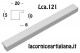 LCA.121 CORNICE 32X44 PR PIATTINA BIANCO OPACO CON VETRO