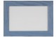 LCA.135 CORNICE 32X44 PR PIATTINA AZZURRO OPACO CON VETRO
