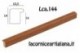 LCA.144 CORNICE 17,6X25 B5 BOMBERINO MIELE OPACO CON VETRO