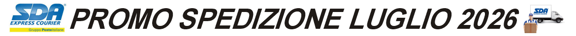 Promo spedizione Luglio 2026